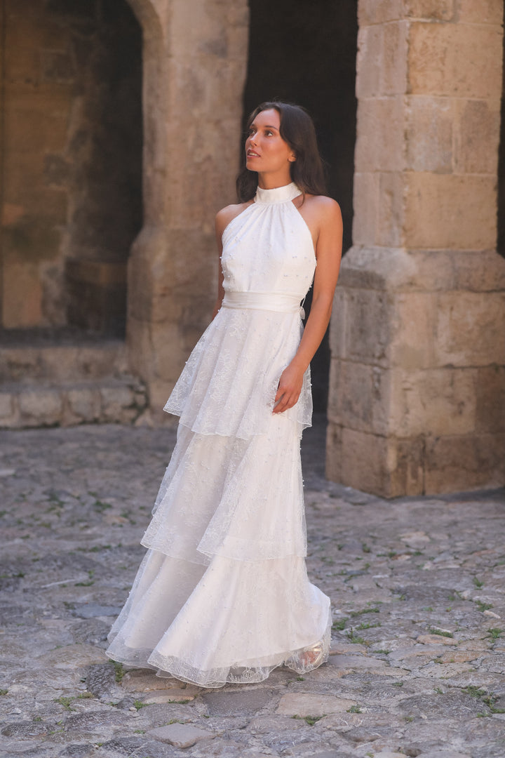 Angel Maxi Dress White Lace