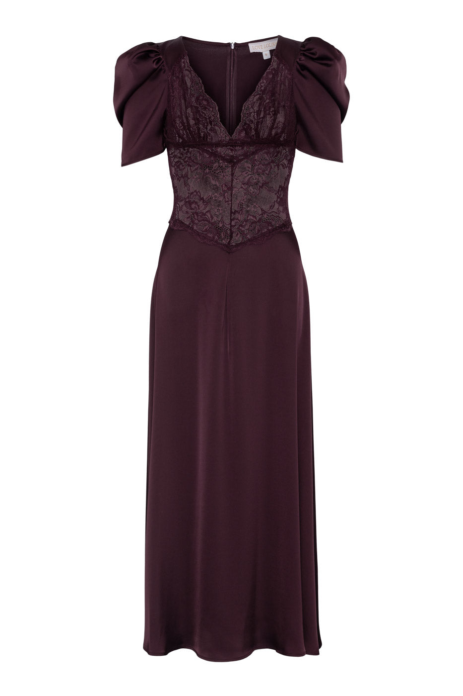 ワンピース Lumignon Classical Lace lady dress Love Lolina - Francis Lace Midi Dress Burgundy – LOVE LOLINA
