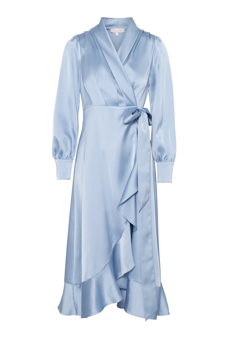 light blue midi wrap dress All In A Dream Light Blue Midi Dress Shop the Mint
