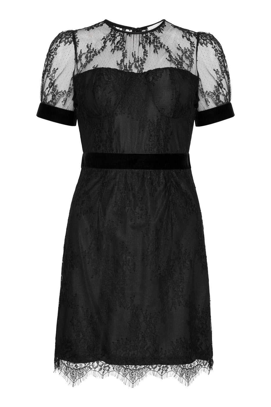 love sam black dress Mini | Lace Occasion Dress These recycled PET fibers Color:Black dress with pink cape BIS-07-29-25 Nox Anabel Y221 Short