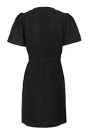 Sort tweedkjole til jobb eller fest - elegant modell