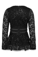 Ellie Top Black Lace