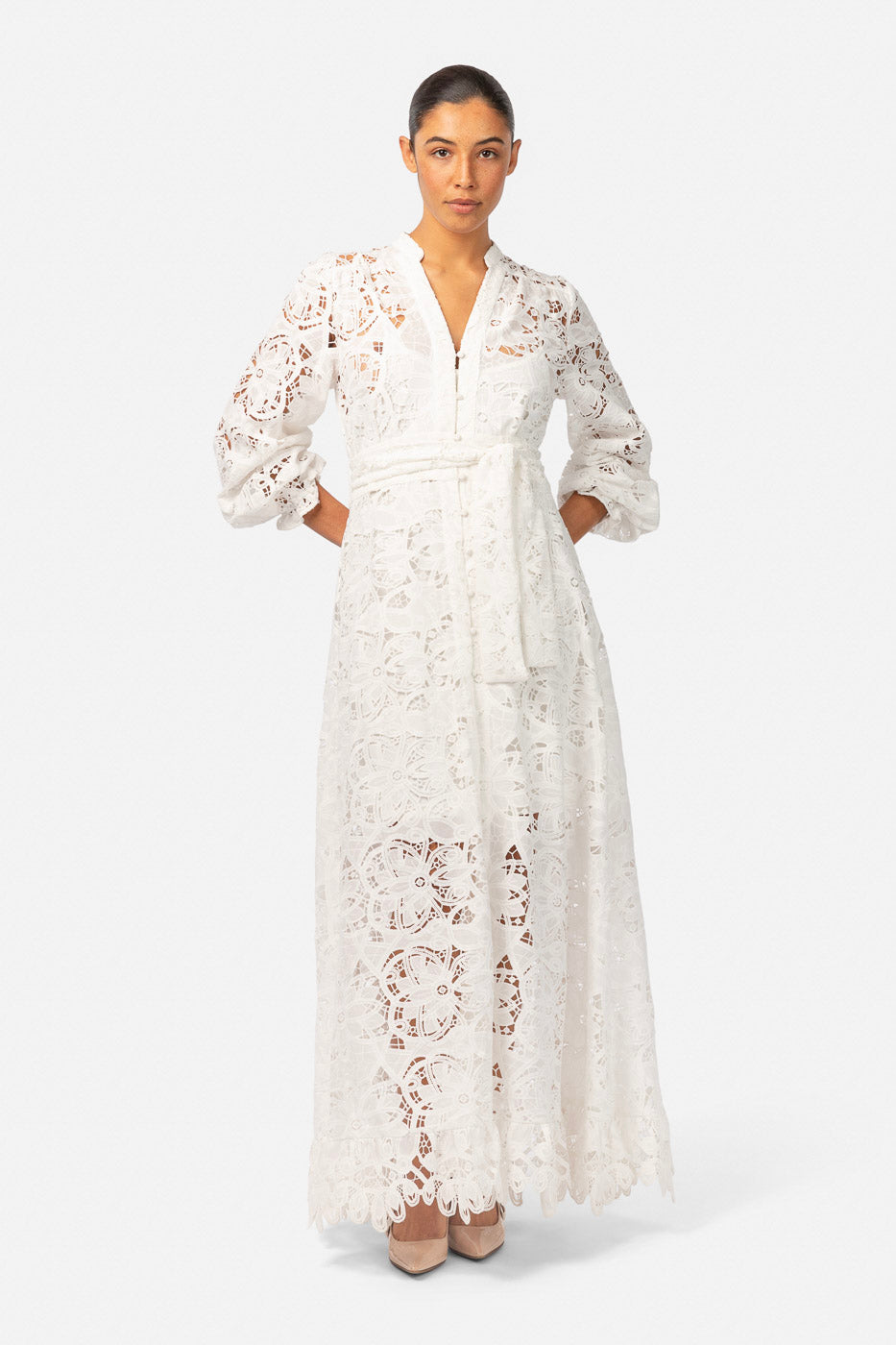 Lenna Maxi Dress White