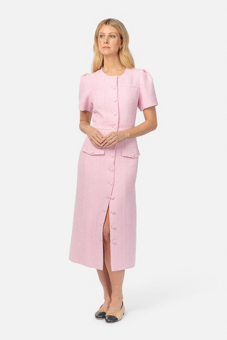 Stassie Midi Dress Pink