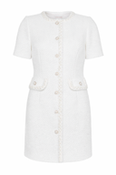 Abbot Mini Dress White