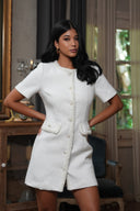Abbot Mini Dress White