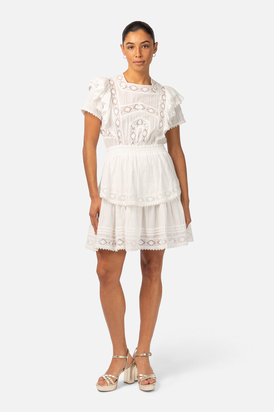 Alexa Dress White LOVE LOLINA Alexa Dress White LOVE LOLINA
