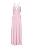 alexis dress pink Bubblegum Pink Bridesmaid Dress Matte Satin Size 3X
