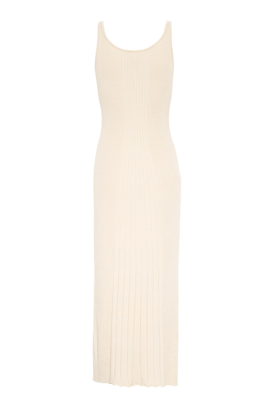 Avalynn Slip Dress Cream - Ribbed Knit Slip Dress Avalynn Slip Dress Cream - Ribbed Knit Slip Dress