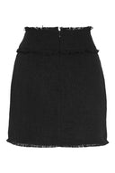 Sort miniskjørt i tweed til jobb og hverdag - elegant og klassisk design