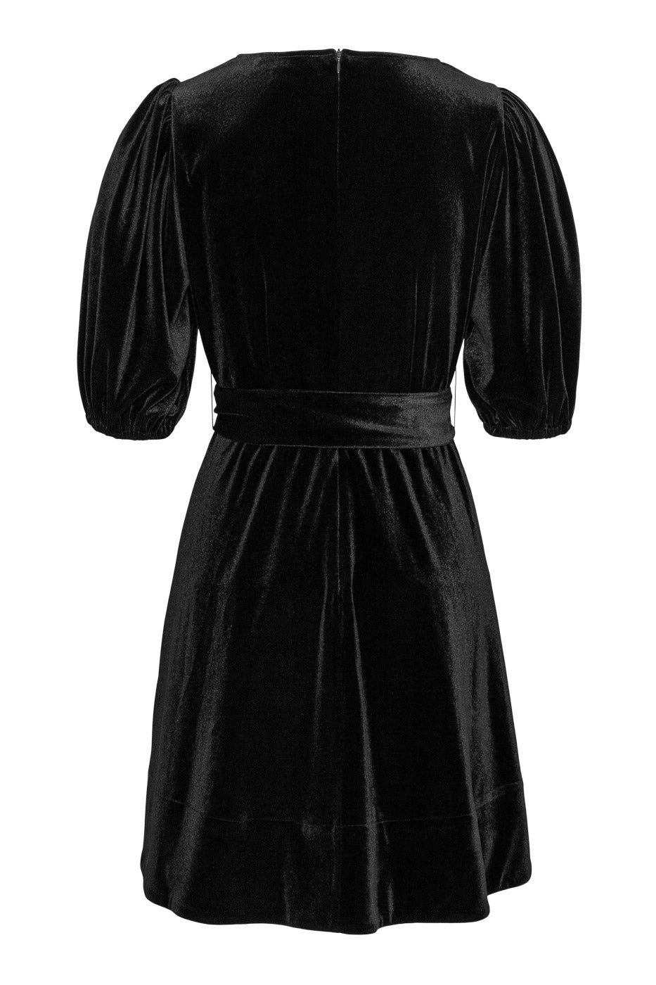 Benadotte Mini Dress Black Velvet