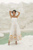 Bernadette Midi Dress Misty Garden