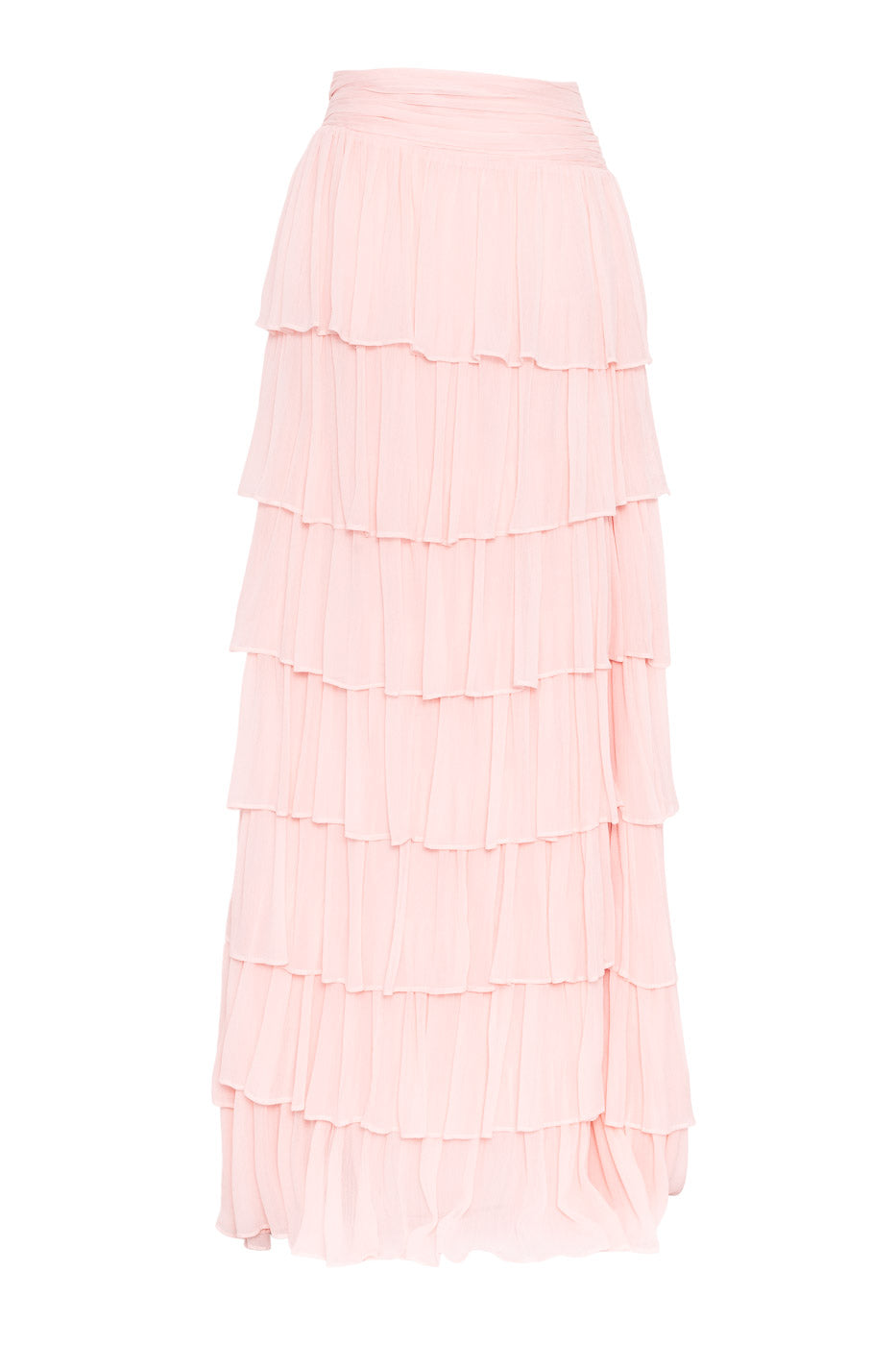 Light Pink Ruffle Maxi Skirt | Love Lolina – LOVE LOLINA
