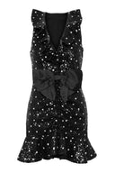 Blair Mini Dress Black Dots