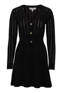 Connie Knitted Mini Dress Black