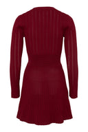 Connie Knitted Dress Burgundy