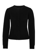 Sort cardigan i kashmirblanding - klassisk passform som er fin til hverdag