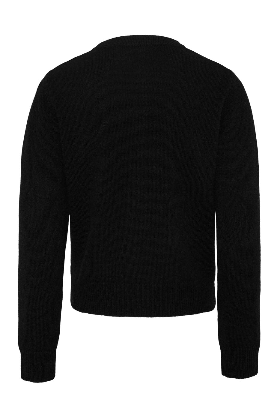 Sort cardigan i kashmirblanding - klassisk passform som er fin til hverdag