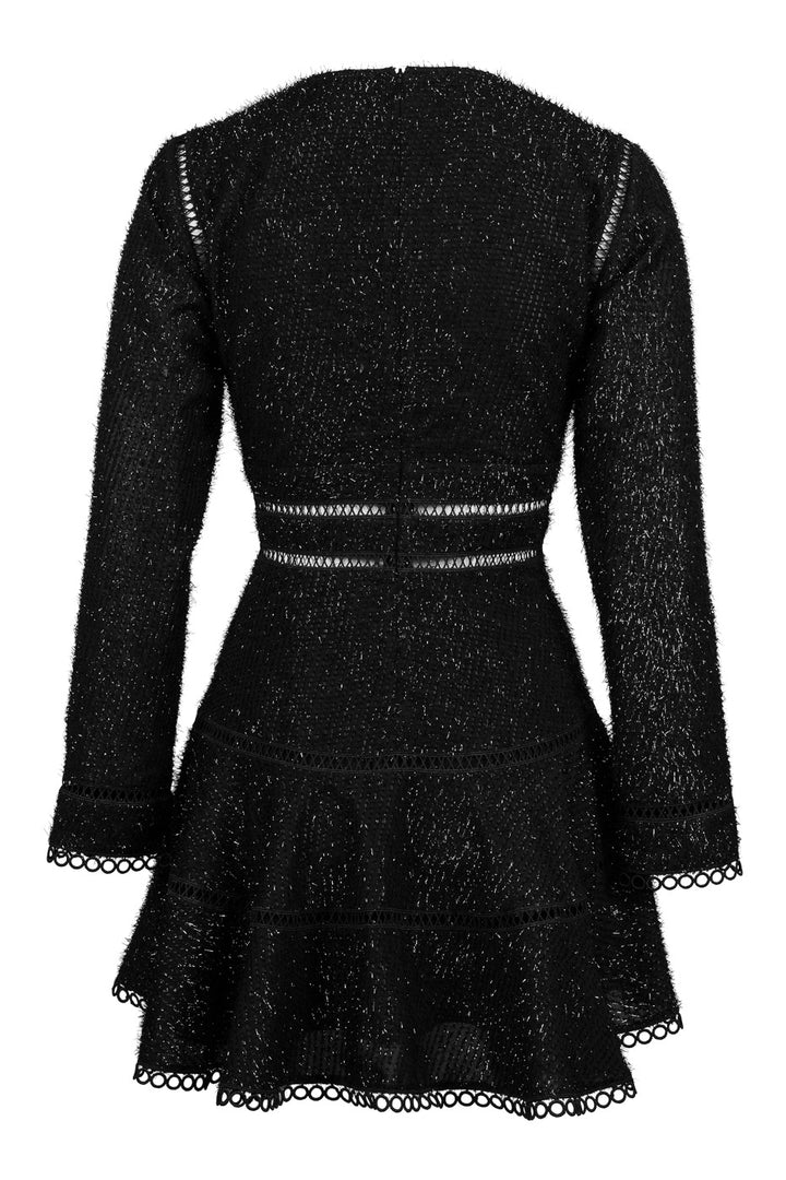 Ellie Dress Black Glitter