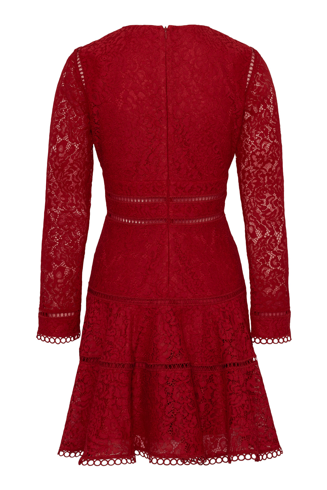 Ellie Mini Dress Red Lace