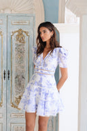 Emie Mini Dress Bluebell Bliss