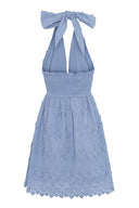 Evelyn Mini Dress Coastal Blue