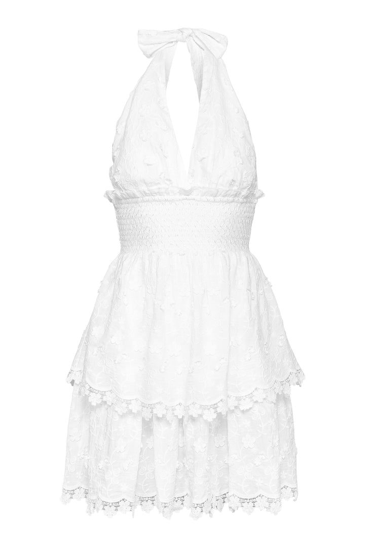 Evelyn Mini Dress White