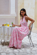 Evelyn Maxi Dress Blush Floral