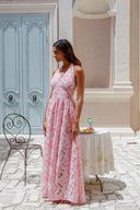 Evelyn Maxi Dress Blush Floral
