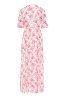 Evie Maxi Dress Peony Pop Pink