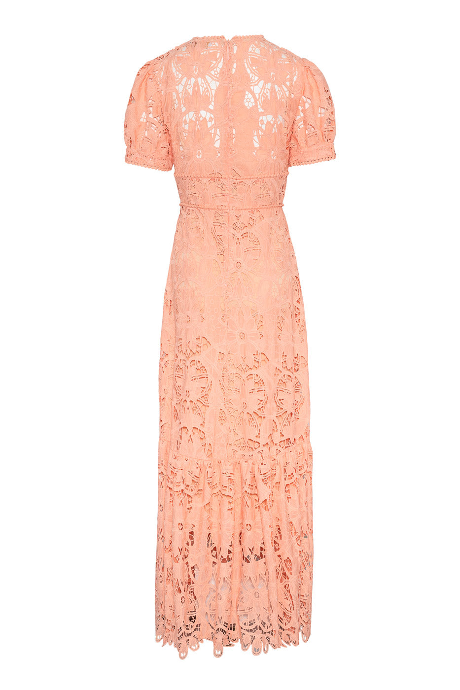 Fiona Maxi Dress - Apricot Lace Maxi Dress with Short Sleeves | Love Lolina LOVE LOLINA Fiona Maxi Dress - Apricot Lace Maxi Dress with Short Sleeves | Love Lolina LOVE LOLINA