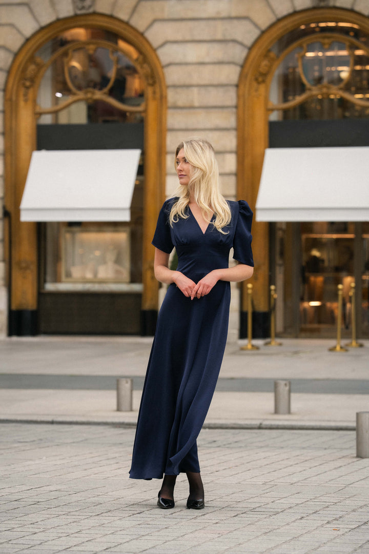 Francis Maxi Dress Dark Blue