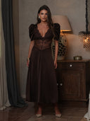 Francis Midi Dress Espresso