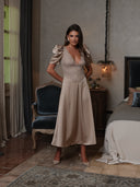 Francis Midi Dress Taupe