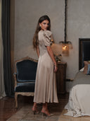 Francis Midi Dress Taupe