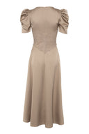 Francis Midi Dress Taupe