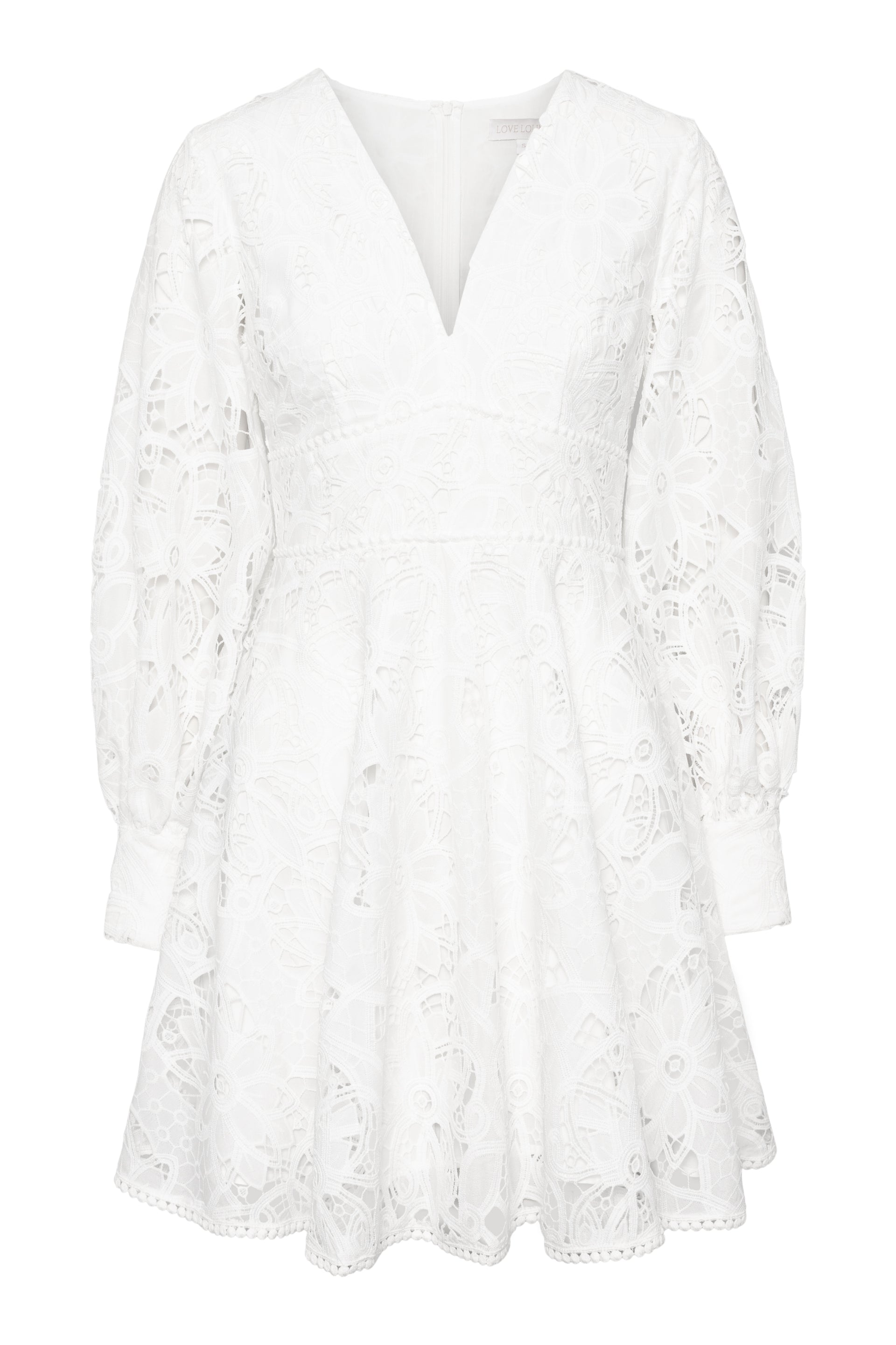 knee length dresses for ladies Ivory Romantic Lace Low Back Wedding Dress