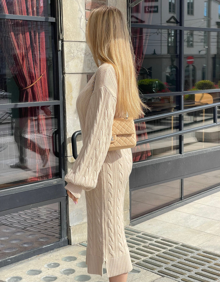 Ayvree Midi Dress Beige