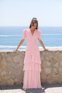 jenna maxi dress Jenna Maxi Dress Light Blue - V-Neck Maxi Dress for Weddings