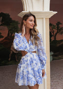 Kelly Mini Dress Bluebell Bliss