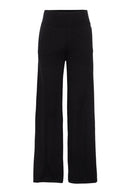 Sort ullbukse med avslappet passform og elastisk midje - perfekt til høst og vinter