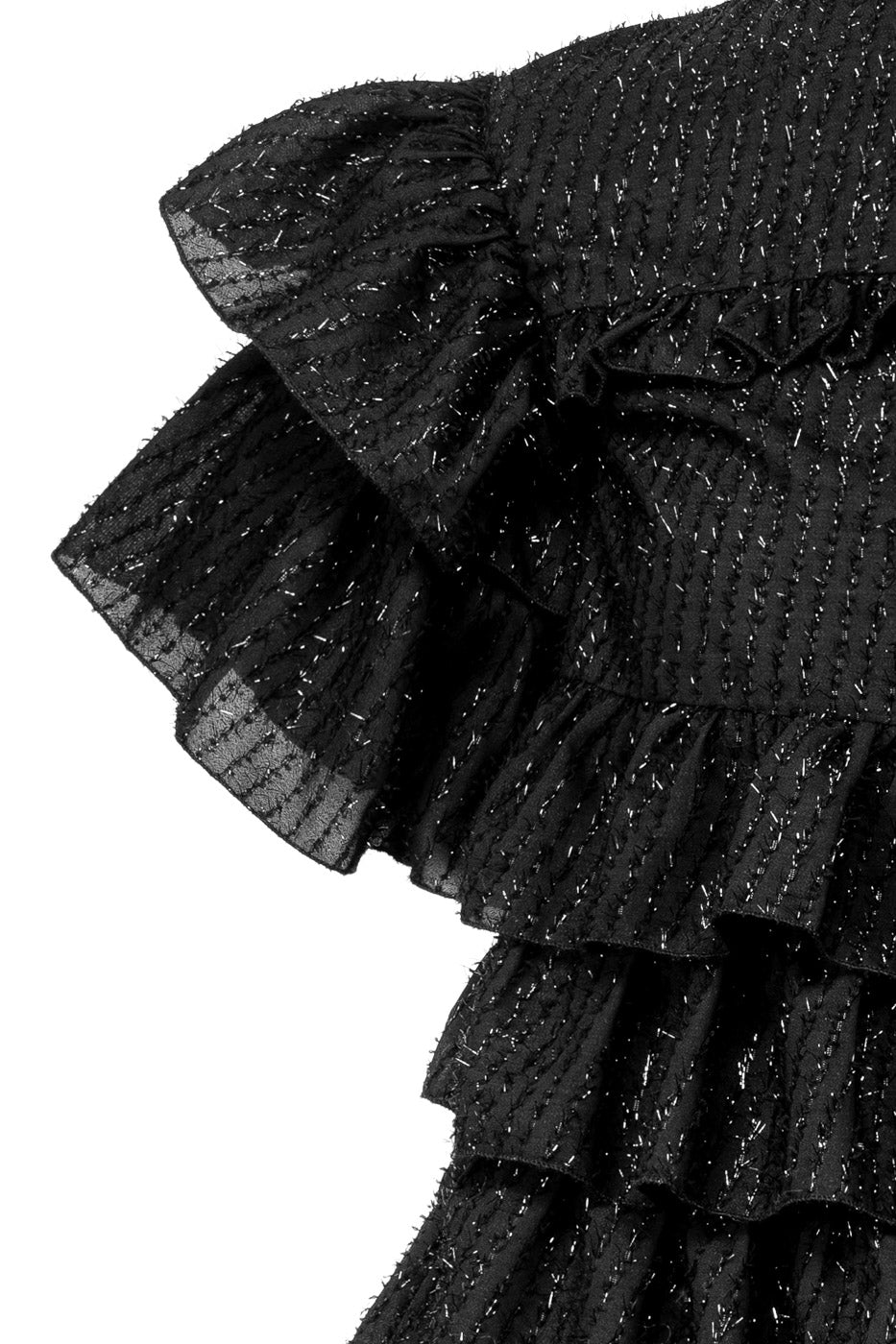 Majesty Mini Dress Black Glitter Dot