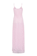 River Maxi Dress Pink Lace