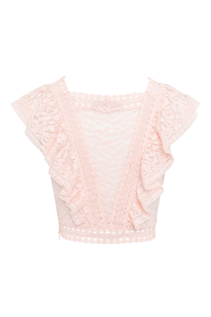 Melissa Top Light Pink Lace