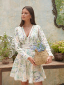 Ellie Mini Dress Forest Floral