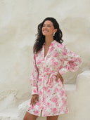 Lenna Mini Dress Peony Pop Pink