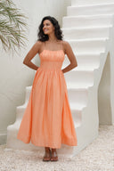 Bernadotte Midi Dress Apricot