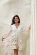 Freya Mini Dress Misty Garden