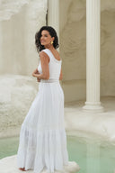 Rosa Maxi Dress White