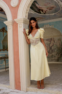 Francis Lace Midi Dress Lemonade